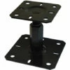 De gros 🎉 ING FIXATIONS Pied De Poteau Réglable 100x100-130x130 H150 Noir ING Fixation 😀