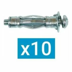 Promo 💯 ING FIXATIONS CHEVILLE MÉTALLIQUE À EXPANSION 6X37 + VIS - SACHET DE 10 - A858250 ⭐