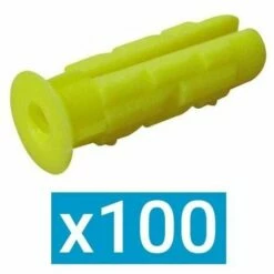 Nouveau 👍 ING FIXATIONS CHEVILLE TAMPON POUR TOUS MATÉRIAUX D8 - BOITE DE 100 - A170360 🛒