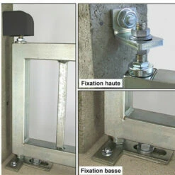 Coupon ✔️ INGFIXATIONS Pivot De Portail Acier Seuil à Cheviller - Fixation Bas 3 Trous - Carré 25x25 Mm - Kit Haut Et Bas 🧨